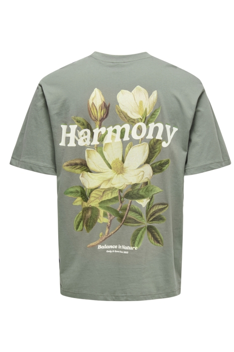 Only & Sons onskeane rlx ss print tee noos